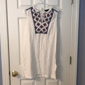 J crew embroidered dress
